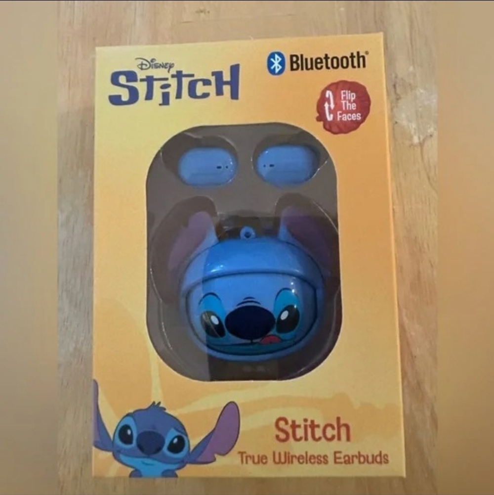 Stitch Bluetooth Earbuds with Case new in box
